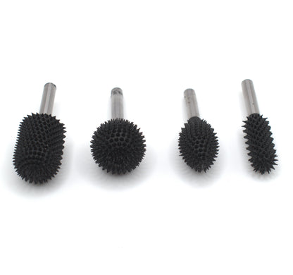 Tungsten Tooth, Set of Four, 1/4" Shank, Coarse